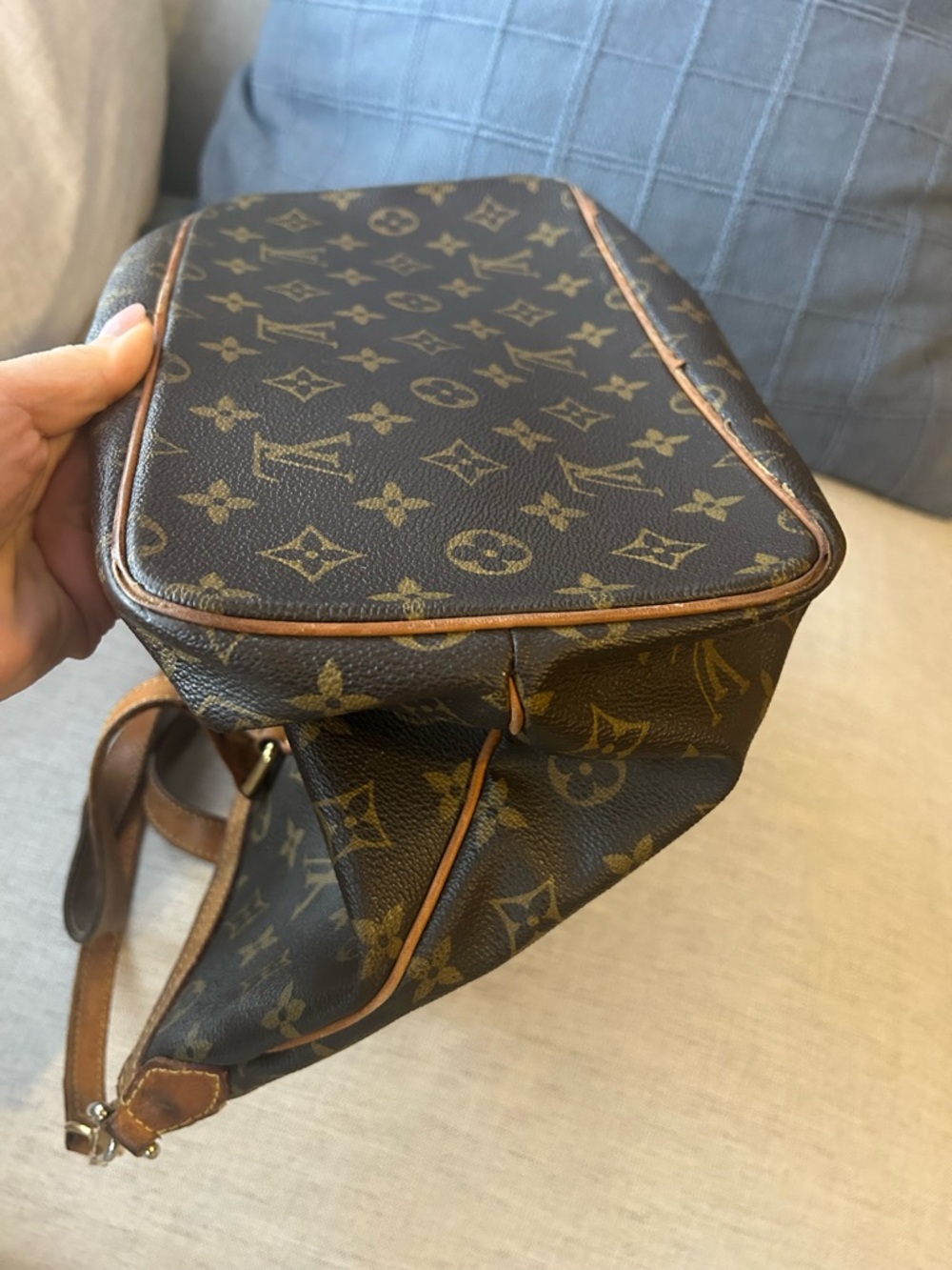 Louis Vuitton Monogram Palermo PM Shoulder Bag w/ Strap Brown - Picture 16 of 17